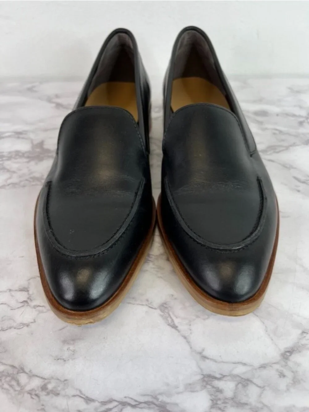 Everlane Women's Black The Modern Leather Loafers Sz 5